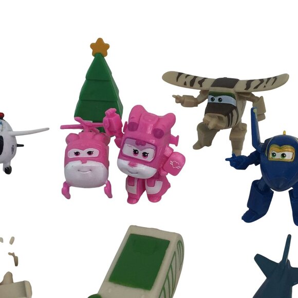 Super Wings Toy Figures Lot of 20 Mini Figures 2" Cake Toppers - Picture 4 of 9